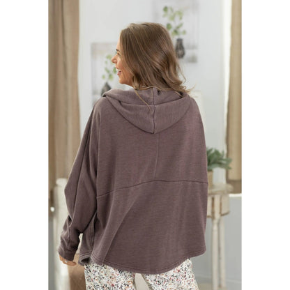 🔥 Cozy Campfire Relaxed Fit Hooded Cardigan with Pockets